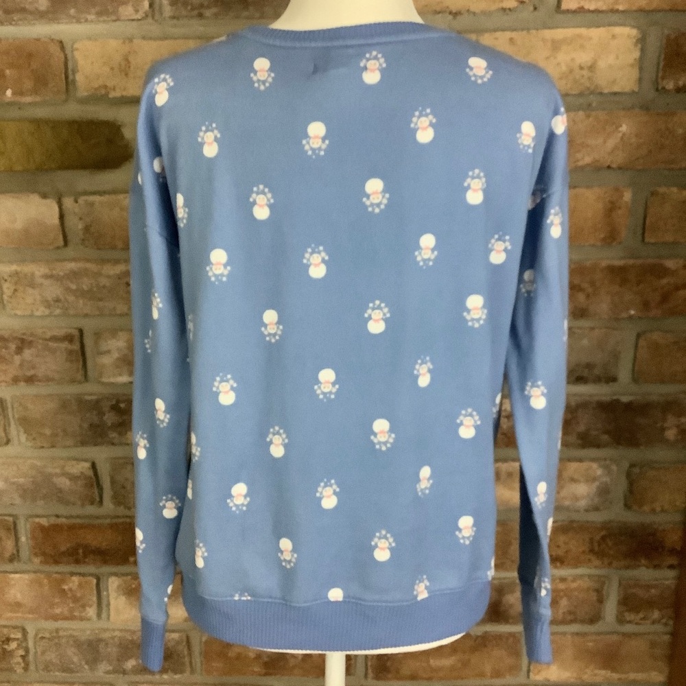 LC LAUREN CONRAD Intimates Snowman Sweater SZ-M - Picture 2 of 9